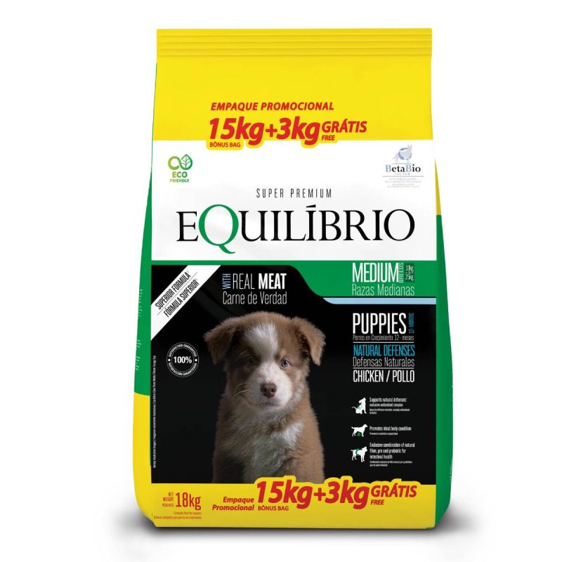 EQUILIBRIO FILHOTES 15+3 KG