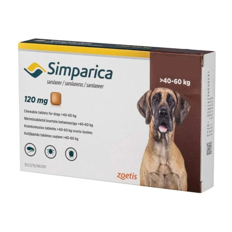 SIMPARICA 40-60kg x1 COMPRIMIDO
